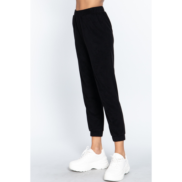 Terry Towelling Long Jogger Pants - Picture 2 of 6